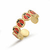 Wholesale Insect Shaped Copper Ring With Dripping Oil Design Personality Style For Women