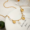 Wholesale Insect Shaped Stainless Steel Electroplated Women's Necklace Jewelry