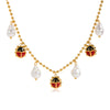 Wholesale Insect Shaped Stainless Steel Electroplated Women's Necklace Jewelry