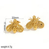 Wholesale Insect Stainless Steel 18K Gold Plated Highend Earrings