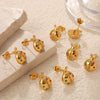 Wholesale Insect Style 316L Stainless Steel Earrings For Women With Electroplating Treatment