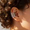 Wholesale Insstyle Geometric Cshaped Stainless Steel Earrings With Polish Processing For Women And Unisex
