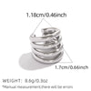 Wholesale Insstyle Geometric Cshaped Stainless Steel Earrings With Polish Processing For Women And Unisex