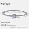 Wholesale Insstyle 18K Goldplated Geometric Zircon Clasp Stainless Steel Bracelet For Women