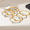 Wholesale Insstyle 18K Goldplated Geometric Zircon Clasp Stainless Steel Bracelet For Women