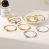Wholesale Insstyle 18K Goldplated Geometric Zircon Clasp Stainless Steel Bracelet For Women