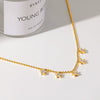 Wholesale Insstyle Stainless Steel Fivepointed Star Geometric Pendant With Bead Chain Necklace For Women Pvd Furnace Vacuum Real Gold Plated