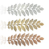 Wholesale Iron Baroque Golden Leaves Electroplated Hair Accessories For Women And Men