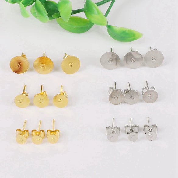 Wholesale Iron Earplugs For Handmade Earrings Jewelry Accessories