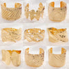 Wholesale Iron Electroplated Gold Widebrimmed Irregular Geometric Minimalist Retro Exaggerated Personality Bracelet Jewelry