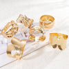 Wholesale Iron Electroplated Gold Widebrimmed Irregular Geometric Minimalist Retro Exaggerated Personality Bracelet Jewelry