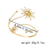 Wholesale Iron Electroplated Starfish And Conch Openstyle Arm Bracelet Modern Minimalist Accessories