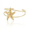 Wholesale Iron Electroplated Starfish Open Arm Bracelet Modern Minimalist Animal Style Hand Accessory
