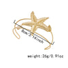 Wholesale Iron Electroplated Starfish Open Arm Bracelet Modern Minimalist Animal Style Hand Accessory
