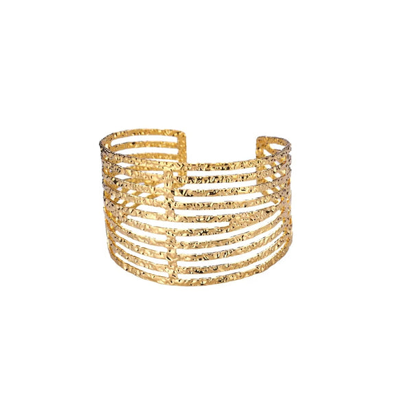 Wholesale Iron Exaggerated Geometric Cshaped Electroplated Bracelet For Women