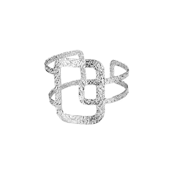 Wholesale Iron Exaggerated Geometric Cshaped Electroplated Bracelet For Women