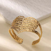 Wholesale Iron Exaggerated Geometric Cshaped Electroplated Bracelet For Women