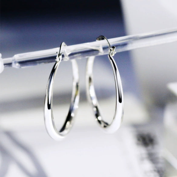 Wholesale Iron Geometric Big Circle Earrings Electroplated Punk Fashion Accessories