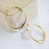 Wholesale Iron Geometric Big Circle Earrings Electroplated Punk Fashion Accessories