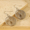 Wholesale Iron Geometric Hollow Round Earrings With Electroplating For Women