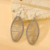Wholesale Iron Geometric Hollow Round Earrings With Electroplating For Women