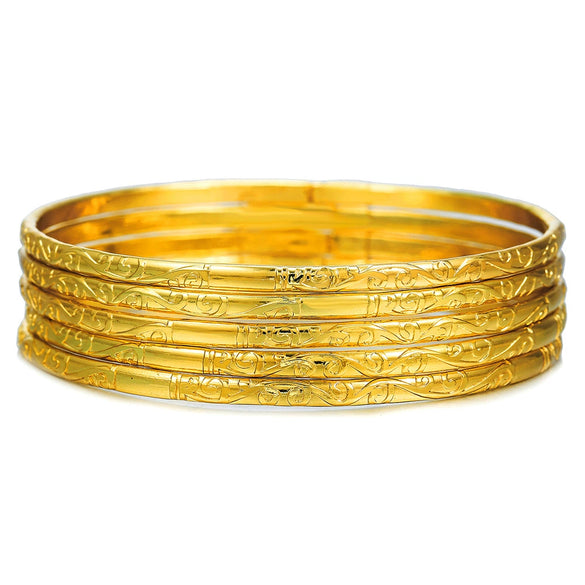 Wholesale Iron Geometric Pattern Folded Bracelet For Women With Electroplating And Retro Simple Style