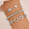 Wholesale Iron Geometric Pattern Folded Bracelet For Women With Electroplating And Retro Simple Style