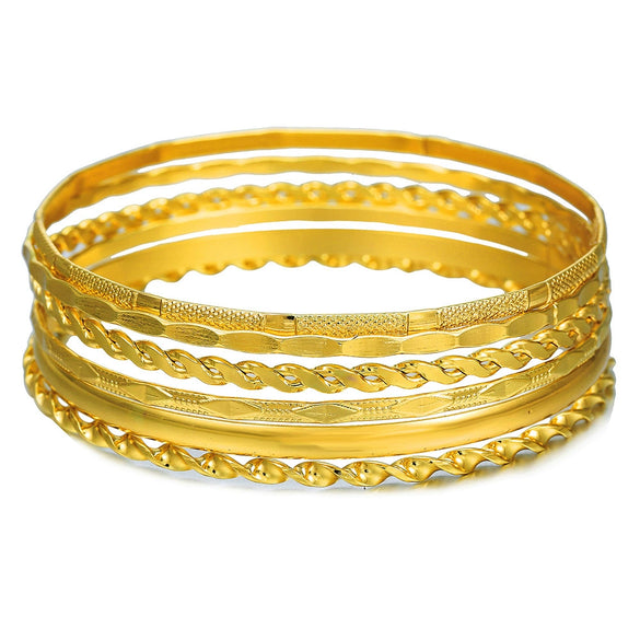 Wholesale Iron Geometric Pattern Folded Bracelet For Women With Electroplating And Retro Simple Style