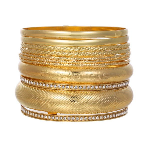 Wholesale Iron Geometric Pattern Folded Bracelet For Women With Electroplating And Retro Simple Style