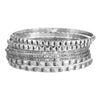 Wholesale Iron Geometric Pattern Folded Bracelet For Women With Electroplating And Retro Simple Style