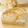 Wholesale Iron Geometric Pattern Folded Bracelet For Women With Electroplating And Retro Simple Style