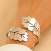 Wholesale Iron Geometric Sshaped Hollow Doublelayer Snakeshaped Opening Adjustable Unisex Bracelet