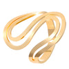 Wholesale Iron Geometric Sshaped Hollow Doublelayer Snakeshaped Opening Adjustable Unisex Bracelet