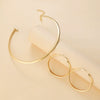 Wholesale Iron Geometric Style Electroplating Collar Earrings Twopiece Set Accessories For Women