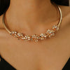 Wholesale Iron Geometric Style Electroplating Collar Earrings Twopiece Set Accessories For Women
