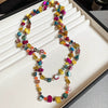 Wholesale Irregular Color Shell Beaded Artificial Crystal Handmade Geometric Clavicle Necklace For Women