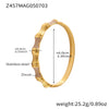 Wholesale Irregular Geometric Ferris Wheel Diamondencrusted Electroplated Stainless Steel And Zircon Bracelet For Women
