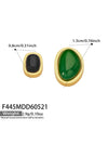 Wholesale Irregular Geometric Light Luxury Style Real Gold Plated Titanium Steel Earrings And Necklaces For Women