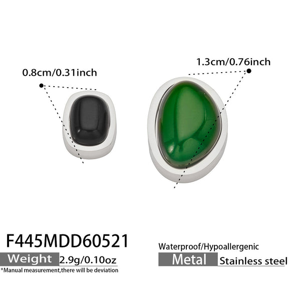 Wholesale Irregular Geometric Light Luxury Style Real Gold Plated Titanium Steel Earrings And Necklaces For Women