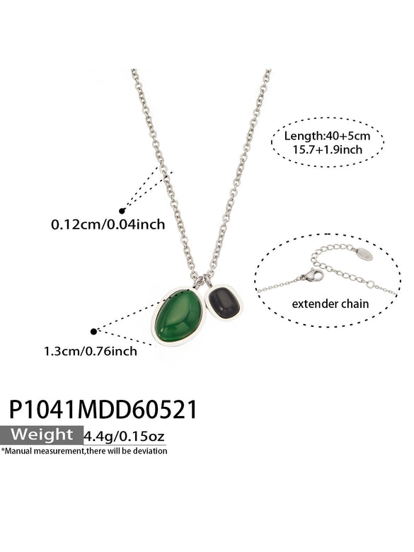 Wholesale Irregular Geometric Light Luxury Style Real Gold Plated Titanium Steel Earrings And Necklaces For Women