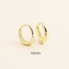 Wholesale Irregular Geometric Plain Hoop Earrings S925 Silver Glossy Electroplated Unisex