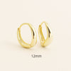 Wholesale Irregular Geometric Plain Hoop Earrings S925 Silver Glossy Electroplated Unisex