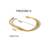 Wholesale Irregular Geometric Titanium Steel Jewelry With Polishing And Pvd Furnace Real Gold Treatment