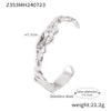 Wholesale Irregular Hammer Wavy Opening Bracelet Stainless Steel 18K Gold Plated For Women
