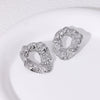 Wholesale Irregular Hammered High Sense Stainless Steel Earrings For Women 18K Gold Plated