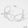 Wholesale Irregular Hollow Stainless Steel Bracelet With Minimalist Design Opening Adjustable Cold Style Electroplating For Women
