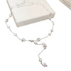 Wholesale Irregular Imitation Pearl Collarbone Chain For Women With Geometric Design And Electroplating Jewelry
