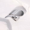 Wholesale Irregular Retro Geometric Spiral Opening Adjustable Rings In Stainless Steel With Electroplating For Men And Women