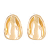 Wholesale Irregular Round Alloy Earrings With Geometric Pattern And Electroplating For Women In Ins Style