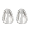 Wholesale Irregular Round Alloy Earrings With Geometric Pattern And Electroplating For Women In Ins Style